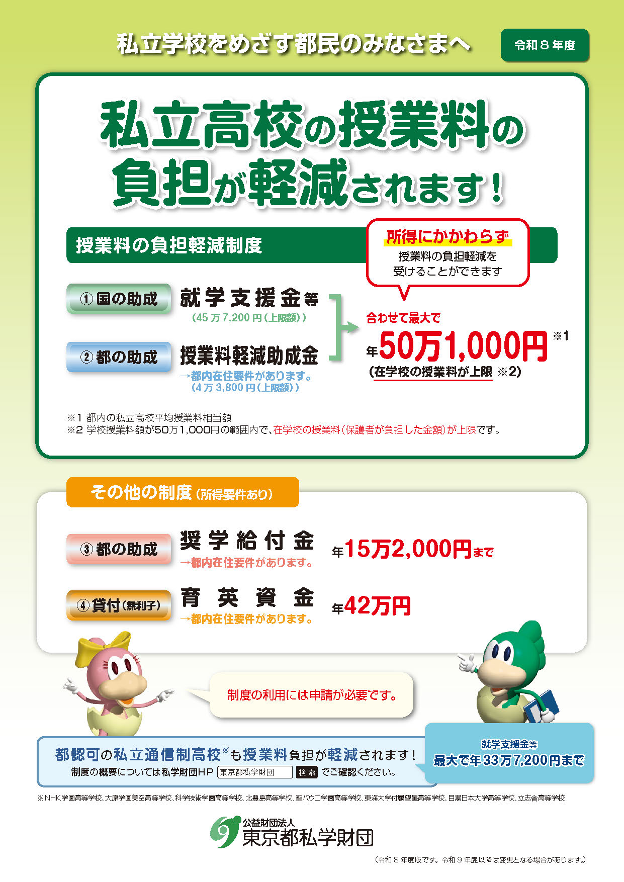 私立学校をめざす都民のみなさまへ 表紙